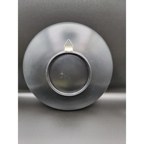 Vietnamese Lacquerware Wall Art Plate Hanging Decor Colorful 8" Orange - Picture 5 of 9